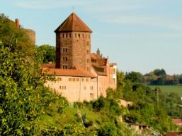 Sicht auf Burg Rieneck